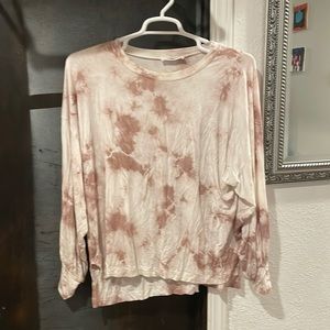 CJLA balloon sleeve tie dye shirt